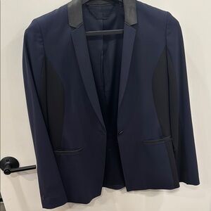 Elie Tahari Navy and Black Blazer